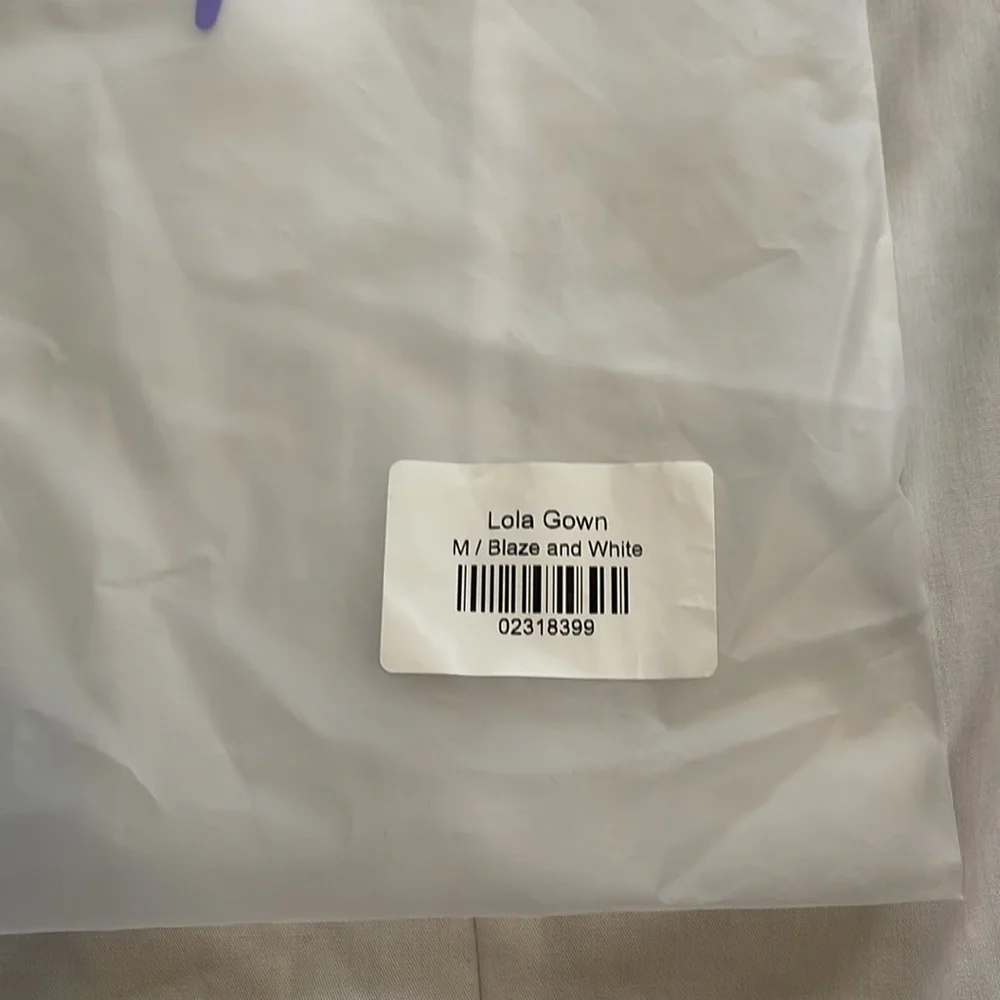 Hanifa Orange and White Maxi Dress - Picture 4 of 6